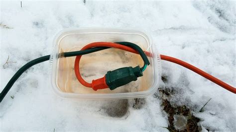 junction box gor snow|How to Make a Simple Weatherproof Extension Cord Junction Box.